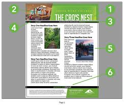 How To Create A Single Page Newsletter Green River College