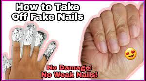 diy how to remove acrylic nails w out