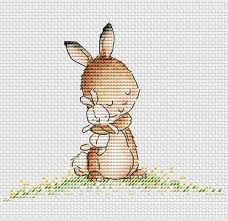 Bunny Love Cross Stitch Pattern Bunny Cross Stitch Chart Baby Cross Stitch Pattern By Svstitch
