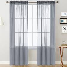 sheer curtains living room rod pocket