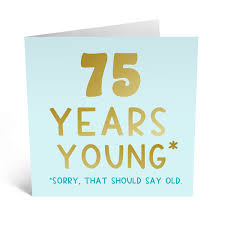central 23 funny 75th birthday card