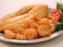 Fried Fish And Shrimp Dinner gambar png