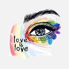 love is love eye makeup watercolor