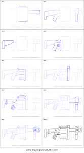 Fortnite weapons & guns guide (v9.10). How To Draw Grenade Launcher From Fortnite Printable Drawing Sheet By Drawingtutorials101 Com Drawing Sheet Guns Drawing Drawings