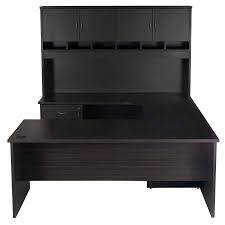 They comprise a minimum of three pieces (a desk, bridge, and credenza), and may include a hutch and a small filing cabinet. Elite U Shape Workstation Package Value Office Furniture