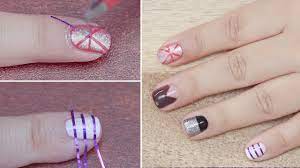 5 nail art using striping tape