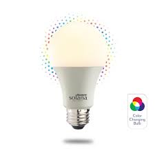 Bulbrite Solana 60 Watt Equivalent A19 Dimmable Smart Wi Fi Connected Led Light Bulb Color Changing 1 Bulb 195120 The Home Depot