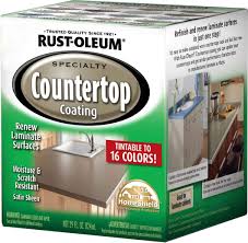 Give rustoleum's countertop paint a try. Rust Oleum 246068 Quart Interior Countertop Coating 1 Qt House Paint Amazon Com