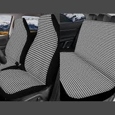 Houndstooth Seat Cover For Car Full Set