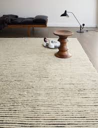 ivory contrast tufted handwoven rug