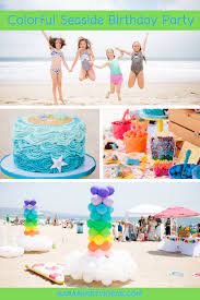 colorful seaside birthday party