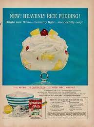 1958 food dessert rice pudding recipe