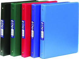 Vinyl Binder Assorted Colours 1 Inches