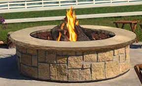 Large Round Fire Pit Stone Age
