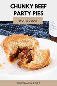chunky beef party pies mini meat pies