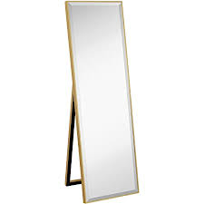 41 w x 2 d x 74.5 h. Amazon Com Hamilton Hills Gold Full Length Mirror For Floor Full Body Standing Mirror Tall 58 X 18 Wide Stand Up Kitchen Dining