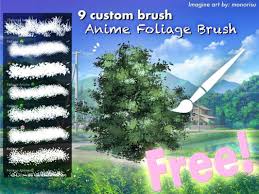 Ibis paint also has a great community of artists where you can exchange tips and share artwork. Free Anime Foliage Brush Free Brushes For Procreate