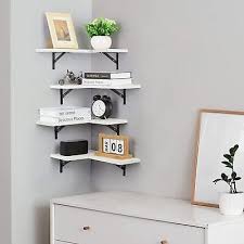 Wall Shelf Set Of 4 Wood Corner