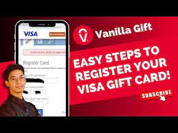 register vanilla visa gift card