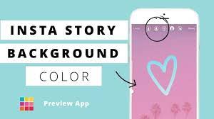 how to insta story background color