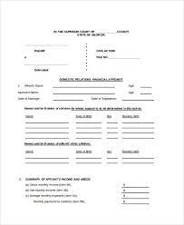 free 6 gift affidavit forms in ms word