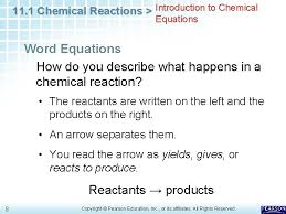 11 1 chemical reactions chapter 11