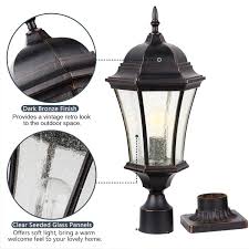 They may look the same but lights for outdoor use are generally more durable, weather resistant and shock resistant to withstand outdoor conditions. Garden Patio Ip44 Aluminum Waterproof Outdoor Post Lamp Pillar Garden Lighting Fixtures Light Globalgym Parsberg Com