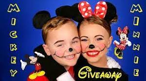 mickey mouse and minnie mouse makeup