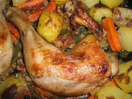 receta de muslos de pollo al horno con