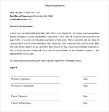 Payment Plan Agreement Letter Template Free Payment Agreement