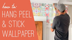 how to hang l stick wallpaper