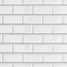 White Subway Tile Tile Brick 3d Effect