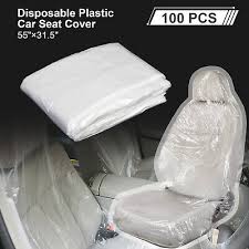 100pcs Disposable Plastic Car Seat