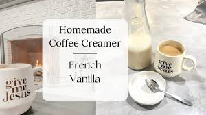 homemade french vanilla coffee creamer