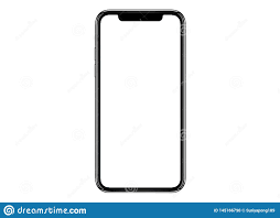 Smartphone Similar To Iphone Xs Max With Blank White Screen For Infographic  Global Business Marketing Investment Plan Stock Illustration - Illustration  of computer, cell: 145166790