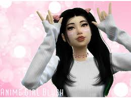 the sims resource ts4 anime blush