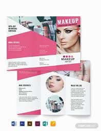 makeup artist brochure template free