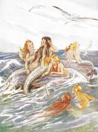 Margaret Tarrant. Vintage Mermaid Art Print Illustration.