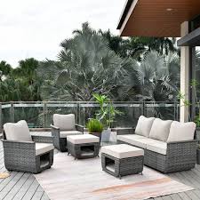 Outdoor Patio Conversation Sofa Set