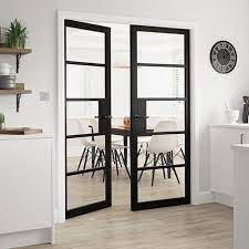 Metro Black Clear Glass Industrial
