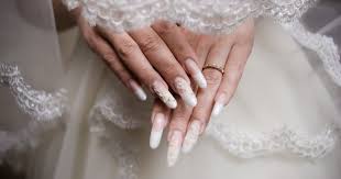 cly wedding nails ideas for 2024