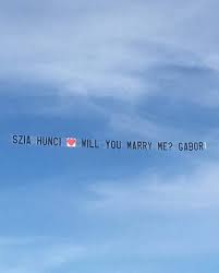 marriage proposals with the skywriters