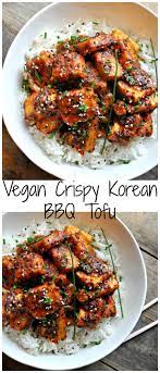 vegan crispy korean bbq tofu rabbit