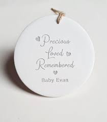 personalised baby loss ornament