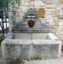 Provencal Fountain With Cast Iron Lion