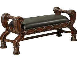 Featuring a curved footboard with select veneer panels and gorgeous ornaments, as well as a grand. Signature Design By Ashley North Shore Dark Brown Large Upholstered Bedroom Bench B553 09 Goedekers Com