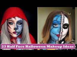 23 half face halloween makeup ideas