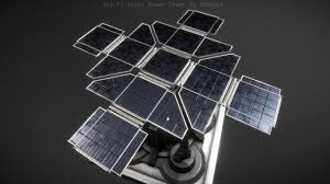 Rigged Solar Power Tower Free Download 3d Asset