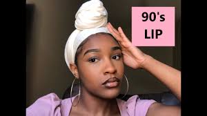 soft glam makeup tutorial 90 s lip