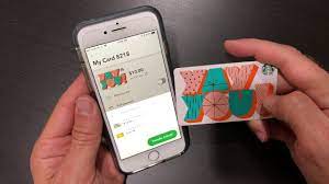 combine starbucks gift cards on the app